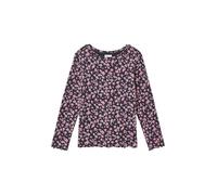 s.Oliver Geripptes Slim-Fit-Longsleeve mit All-Over-Print und Rollkante