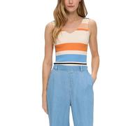 s.Oliver Geripptes Stricktop aus Viskosemix im Slim Fit