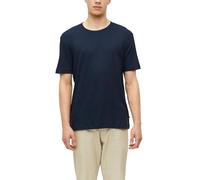 Geripptes T-Shirt mit Crew Neck L blau 2178929.5978.L
