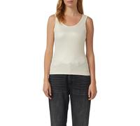 Geripptes Tank-Top mit glitzerndem Coating 42 beige 2172733.0805.42