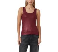 Geripptes Tanktop in Glitzer-Optik 44 rot 2172287.3902.44