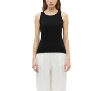 Geripptes Top im Slim Fit mit Stickerei 44 schwarz 2179332.9999.44