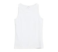 Geripptes Top im Slim Fit mit Stickerei 40 weiß 2179332.0100.40