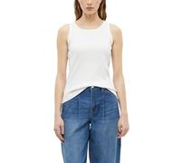 Geripptes Top im Slim Fit mit Stickerei 38 weiß 2179332.0100.38