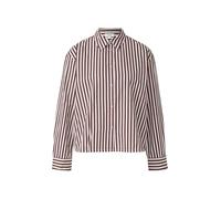 Gestreifte Baumwoll-Bluse mit Smok-Detail 42 rot|weiß 2170035.39G9.42