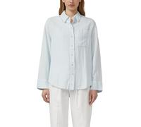 Gestreifte Bluse aus Leinenmix 48 blau 2178777.51H0.48
