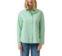 Gestreifte Popeline-Bluse im Relaxed Fit mit Hemdkragen 38 grün 2174589.72G7.38