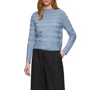 Gestreifter Feinstrickpullover aus Viskosemix 42 blau 2159606.5219.42