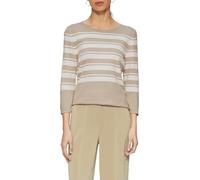 Streifenpullover S.OLIVER BLACK LABEL Gr. 38, beige (beige, ecru) Damen Pullover (76979535-38) beige, ecru