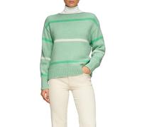 Gestreifter Strickpullover mit Rollkante 42 türkis 2157233.65X1.42