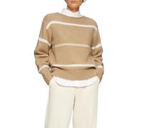 Gestreifter Strickpullover mit Rollkante 42 braun 2157233.84X1.42