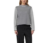 Gestreiftes Jersey-Sweatshirt mit Rundhalsausschnitt 36 blau|creme 2174394.59G5.36