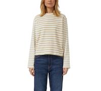 Gestreiftes Jersey-Sweatshirt mit Rundhalsausschnitt 48 beige|creme 2174394.81G5.48