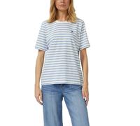 s.Oliver - T-Shirt blau|creme - Gr. - 44