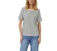 Gestreiftes Jersey-T-Shirt mit Herz-Stickerei 40 blau|creme 2174360.59G4.40