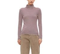 s.Oliver Gestreiftes Rollkragen-Shirt im Slim Fit