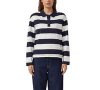 Gestreiftes Sweatshirt mit Polokragen 42 blau|creme 2175057.59G6.42