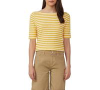 Gestreiftes T-Shirt im Slim Fit mit Flammgarnstruktur 44 gelb 2166289.13G2.44