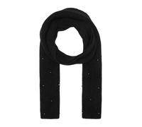 s.Oliver Gestrickter Schal mit Schmuckperlen schwarz ONESIZE