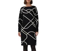 Gestricktes Jacquard-Kleid mit All-over-Print 46 schwarz 2173237.99X7.46