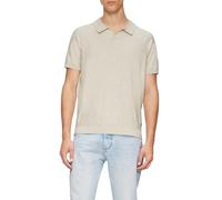 s.Oliver RED LABEL Regular Fit Poloshirt mit Flammgarnstruktur in Sand, Größe L