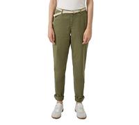 Gewaschene Chino mit Gürtel 48/REG olive 2174781.7900.48_REG