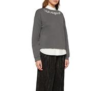 s.Oliver Gewaschenes Sweatshirt mit Schmucksteinen
