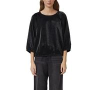 Glänzende Bluse im O-Shape 48 schwarz 2173081.9999.48