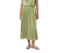 Glänzender Midirock mit Elastikbund 40 grün 2166818.7521.40