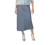 Glänzender Satin-Midirock 42 blau 2173423.5456.42