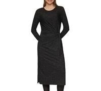 s.Oliver Glitzerndes Jersey-Kleid mit Knotendetail schwarz 36