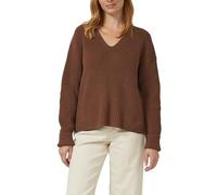 Grobstrickpullover mit V-Ausschnitt im Relaxed Fit 46 braun 2176604.8837.46