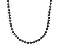 s.Oliver Halskette 2038004 Edelstahl mit Achatkugeln schwarz