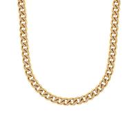 Edelstahlkette S.OLIVER "2036845", beige (gelbgoldfarben, beige), Halsketten, Damen, Edelstahl, L: 45, Edelstahlkette (15426316-0) gelbgoldfarben, beige