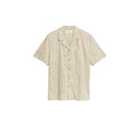 Resort Fit: Gemustertes Kurzarmhemd aus Viskosemix XXL beige 2178853.81A2.XXL