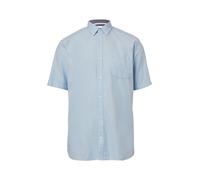 Regular Fit: Kurzärmeliges Twillhemd mit Button-Down-Kragen 5XL blau 2167043.5302.5XL