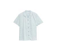 Resort Fit: Gemustertes Kurzarmhemd aus Viskosemix M blau 2178853.51A2.M