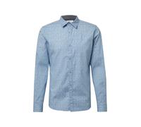 s.Oliver Hemd Slim Fit aus Baumwollstretch mit All-over-Print M Blau