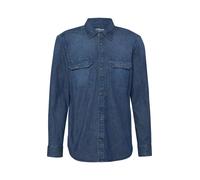 Jeanshemd S.OLIVER, Herren, Gr. S, N-Gr, blau, Denim/Jeans, Obermaterial: 100% Baumwolle, unifarben, regular fit hüftbedeckend, Manschette, Hemden Jeanshemd, mit Brusttaschen und aus reiner Baumwolle