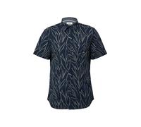 Slim Fit: Gemustertes Kurzarmhemd mit Kentkragen S blau 2163054.58A8.S