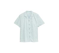 Resort Fit: Gemustertes Kurzarmhemd aus Viskosemix XL blau 2178853.51A2.XL
