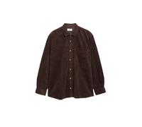 Langarmhemd, Herren, Gr. XXL, N-Gr, braun, Cord, Obermaterial: 98% Baumwolle, 2% Elasthan, S.OLIVER MEN BIG SIZES, oversize hüftlang, 2-Knopf-Manschette, Hemden, Cord aus elastischer Baumwollmischung
