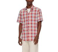 Regular: Kariertes Baumwollhemd M rot
