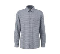 s.Oliver Herren 2143524 Hemd Langarm, blau|weiß 58G6, XXL