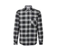 Regular Fit: Kariertes Hemd aus Flanell XL schwarz|weiß 2170213.99N3.XL