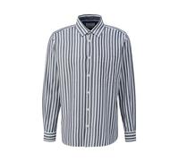 s.Oliver Herren 2143524 Hemd Langarm, blau|weiß 58G5, M