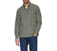 Regular Fit: Hemd aus Baumwollstretch mit Button-Down-Kragen M mehrfarbig|olive 2152435.78N1.M
