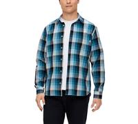 Regular: Langarmhemd aus Baumwolle XL blau|mehrfarbig