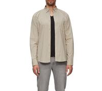 s.Oliver Red Label - Slim Fit: Hemd aus Baumwollstretch beige - Gr. - L