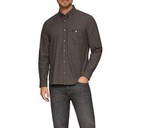 Regular Fit: Kariertes Hemd mit Button-Down-Kragen M braun|schwarz
